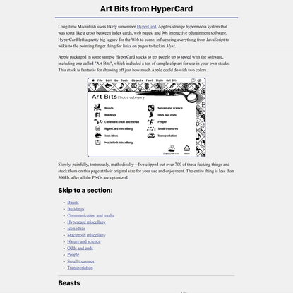 Art Bits from HyperCard