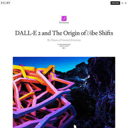 DALL·E 2 and The Origin of Vibe Shifts