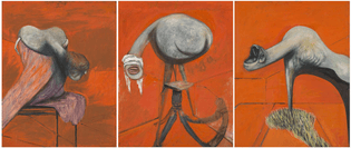 Francis Bacon Three Studies for Figures at the Base of a Crucifixion 1944