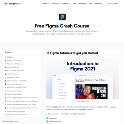 Figma Crash Course - Designership