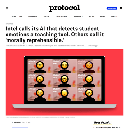 Intel thinks its AI knows what students think and feel in class