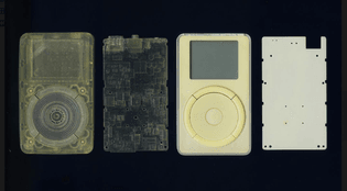 3D printed &amp; machined prototypes of the first gen iPod