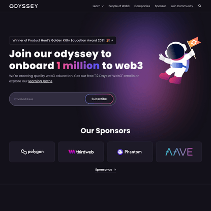 Odyssey DAO | Your Web3 Learning Odyssey Awaits