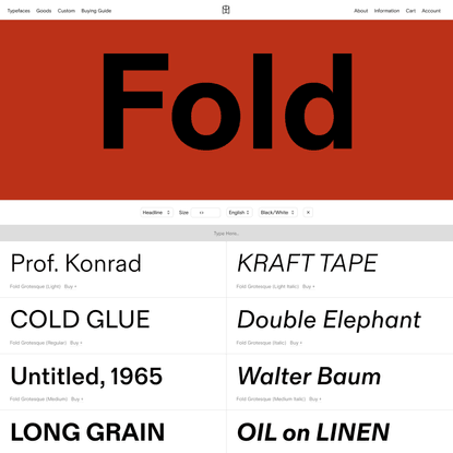 Fold — Colophon Foundry