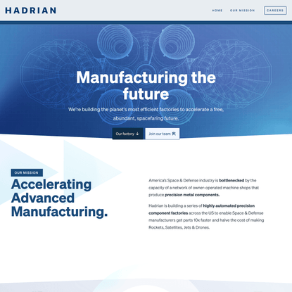 Hadrian • Manufacturing the future