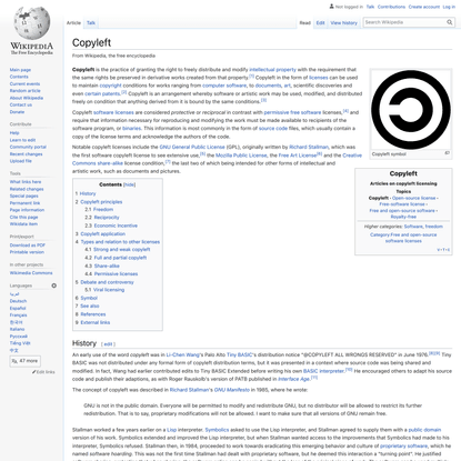Copyleft - Wikipedia