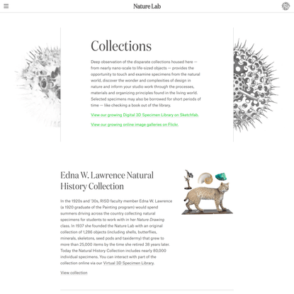 Nature Lab - Collections