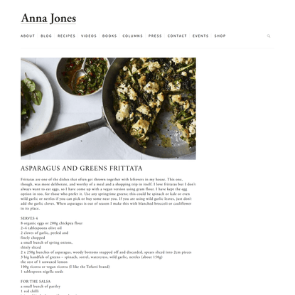 Asparagus and greens frittata | Anna Jones