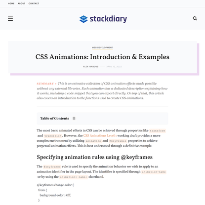 CSS Animations: Introduction &amp; Examples - Stack Diary