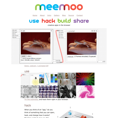 Meemoo hackable web apps | Meemoo project by Forrest Oliphant