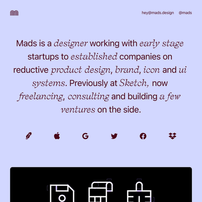 MADS - design, brand, icon and ui systems