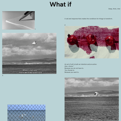 Ensaio #04 - What if 