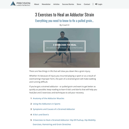 3 Exercises to Heal an Adductor Strain