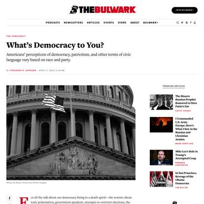 What’s Democracy to You?