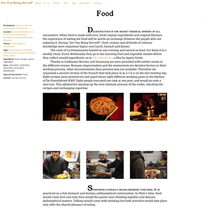 Are You Being Served? → Food.md