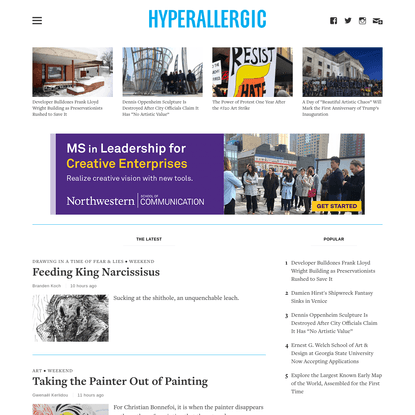 Hyperallergic - Sensitive to Art &amp; its Discontents