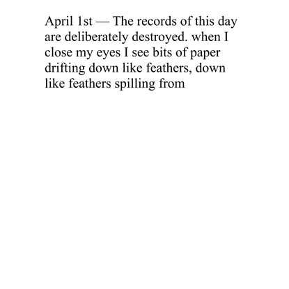 Paragraph (April)