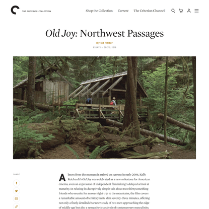 Old Joy: Northwest Passages