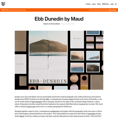 New Brand Identity for Ebb by Maud — BP&amp;O