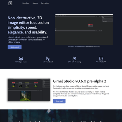 Gimel Studio – Open source, non-destructive 2D image graphics editor