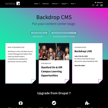 Backdrop CMS | Free Open Source CMS built in PHP