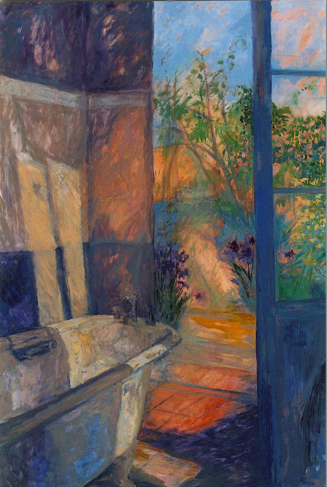 Patrizia Pareo (Argentinian/Italian, b. 1959), Interno con Vasca, 2002. Oil on canvas, 80 x 120 cm