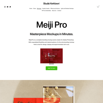 Meiji Pro Branding Design Mockup Template — Studio Yorktown
