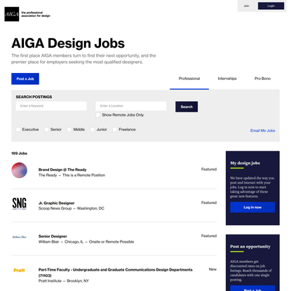 AIGA Design Jobs