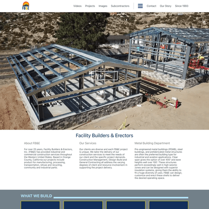 Facility Builders &amp; Erectors Construction Management Company