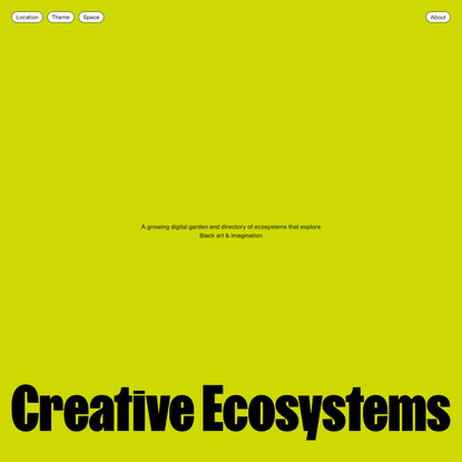 Home - Creative Ecosystems