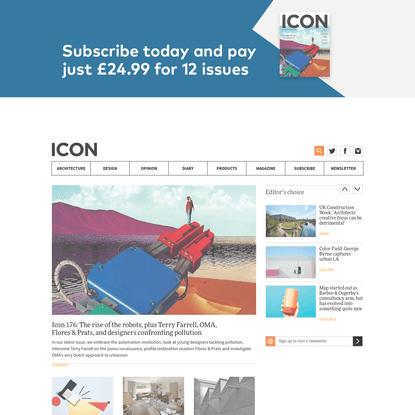 Icon magazine: Architecture and design culture - Icon Magazine