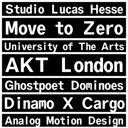 Studio Lucas Hesse — Graphic &amp; Motion Design based in Hamburg with focus on kinetic typography. Working in the fields of Gra...