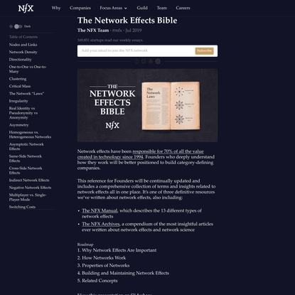 The Network Effects Bible