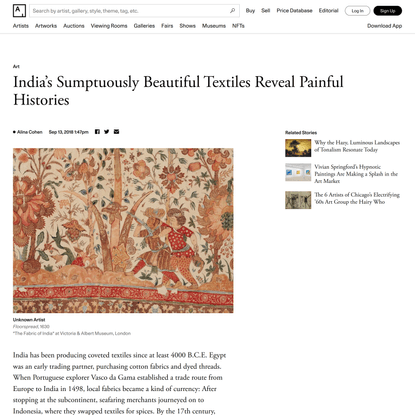 India’s Sumptuously Beautiful Textiles Reveal Painful Histories