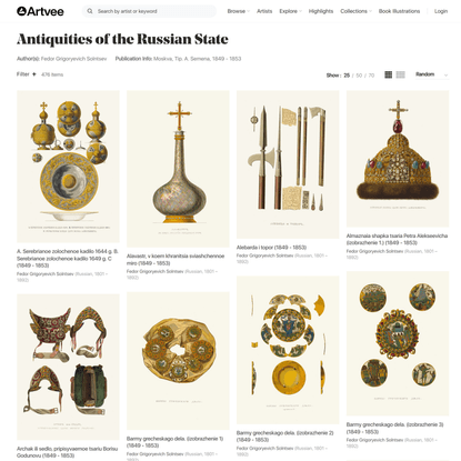 Antiquities of the Russian State - Artvee