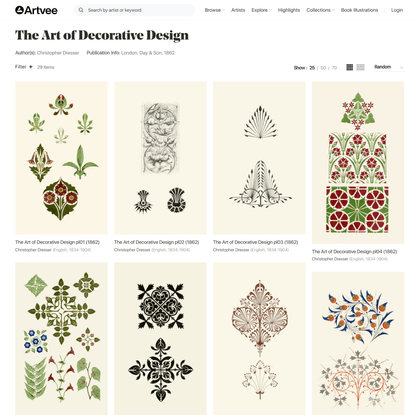 The Art of Decorative Design - Artvee