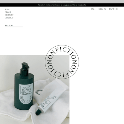 NONFICTION Beauty Official Site : Perfume, Body care, Hand care, Gift