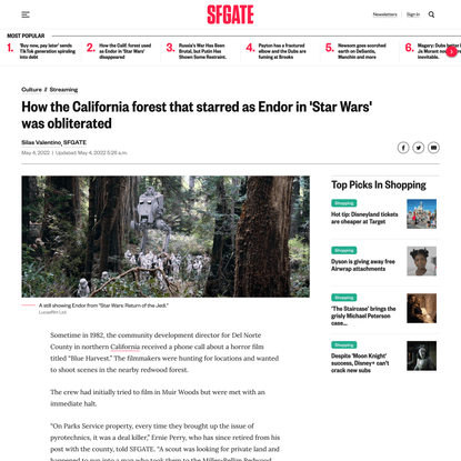 How Calif. forest used as Endor in 'Star Wars' disappeared