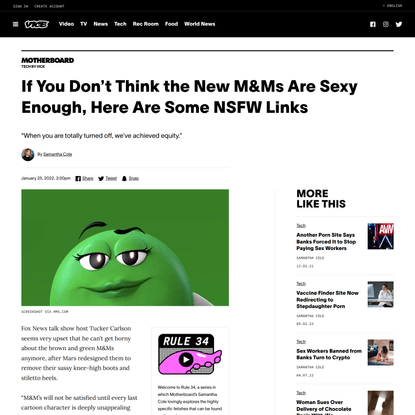 If You Don’t Think the New M&amp;Ms Are Sexy Enough, Here Are Some NSFW Links