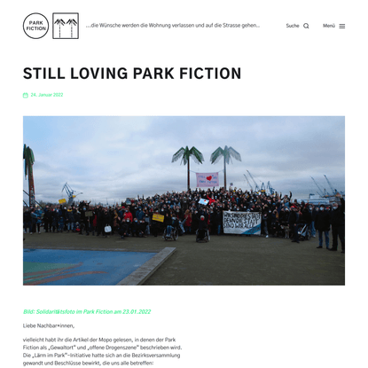 STILL LOVING PARK FICTION – Park Fiction