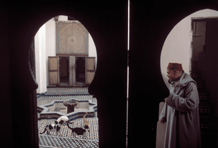 Morocco, Fez | Courtyard of the Batha museum, 1984