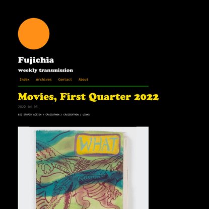 Fujichia: Movies, First Quarter 2022