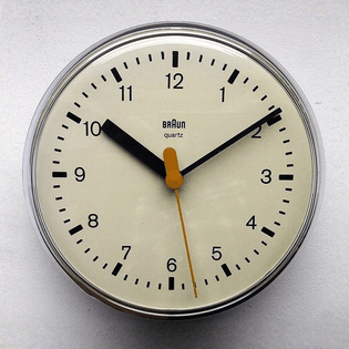 Dieter Rams and Dieter Lubs Wall clock for Braun. 1979