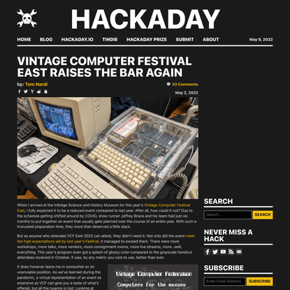 Vintage Computer Festival East Raises The Bar Again
