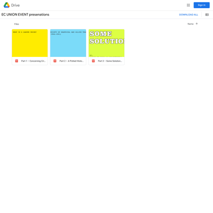EC UNION EVENT presenations - Google Drive
