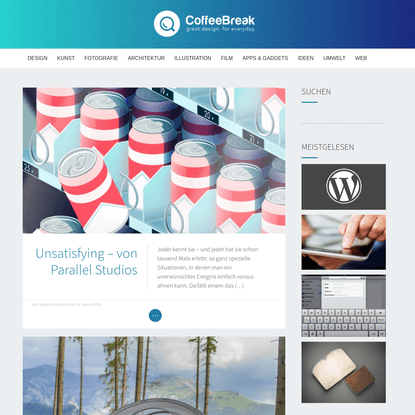 CoffeeBreak - Design Blog. Great Design for everyday.