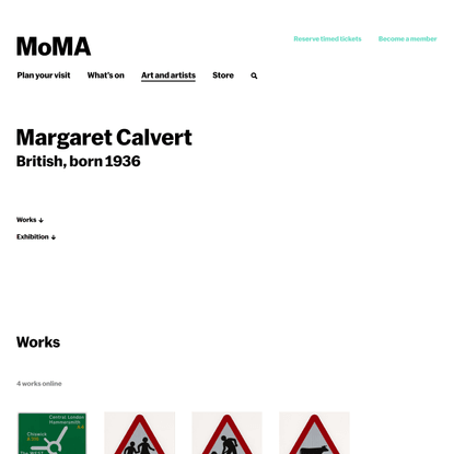 Margaret Calvert | MoMA