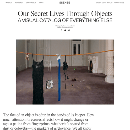 Our Secret Lives Through Objects