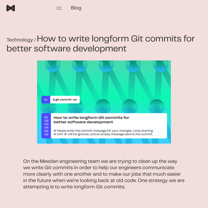 How to write longform Git commits for better software development
