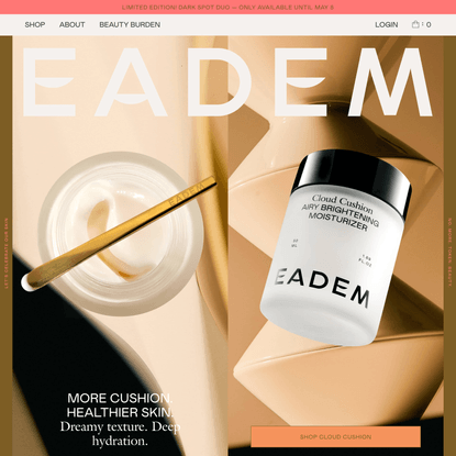 EADEM | BEAUTY BRAND FOR SKIN OF COLOR |VEGAN &amp; CRUELTY-FREE SKIN CARE